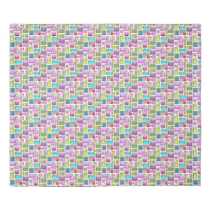 Precious stones and mother of pearl duvet cover