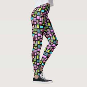Precious stones and mother of pearl leggings