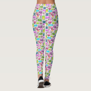 Precious stones and mother of pearl leggings