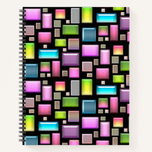 Precious stones and mother of pearl notebook