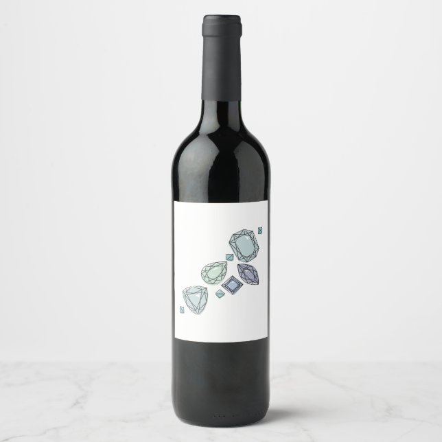 Precious Stones Wine Label (Front)