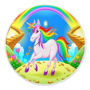 Precious Unicorns Ceramic Knob