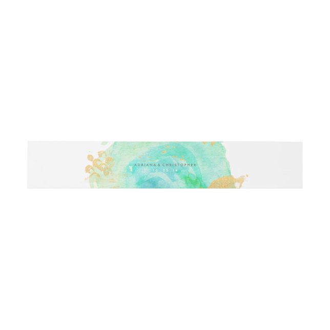 Precious Watercolor Envelope Belly band (Flat)