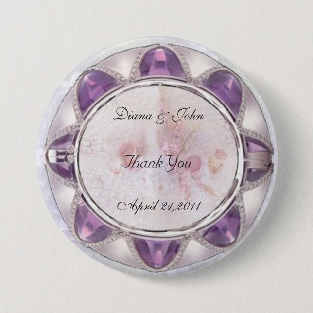 Precious Wedding Button (Front)