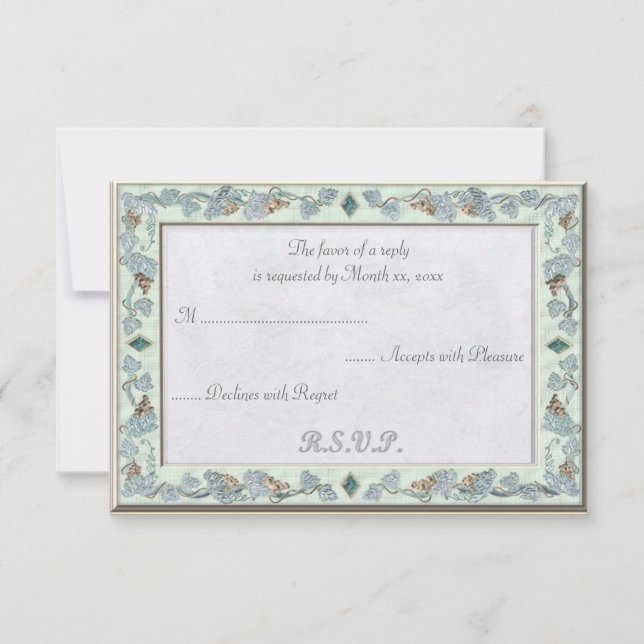 Precious Wedding RSVP Card (Front)