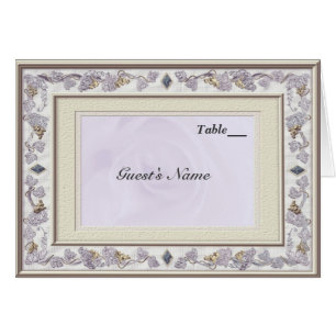 Precious Wedding Table Seating Menu Cards