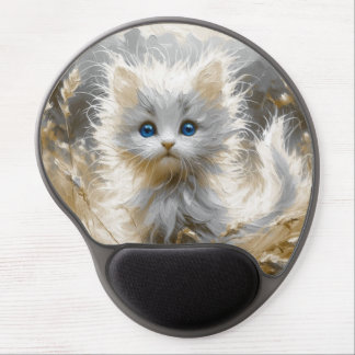 Precious White Kitten  Gel Mouse Pad