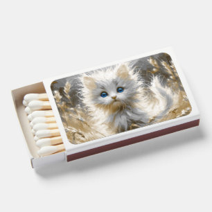 Precious White Kitten Matchboxes