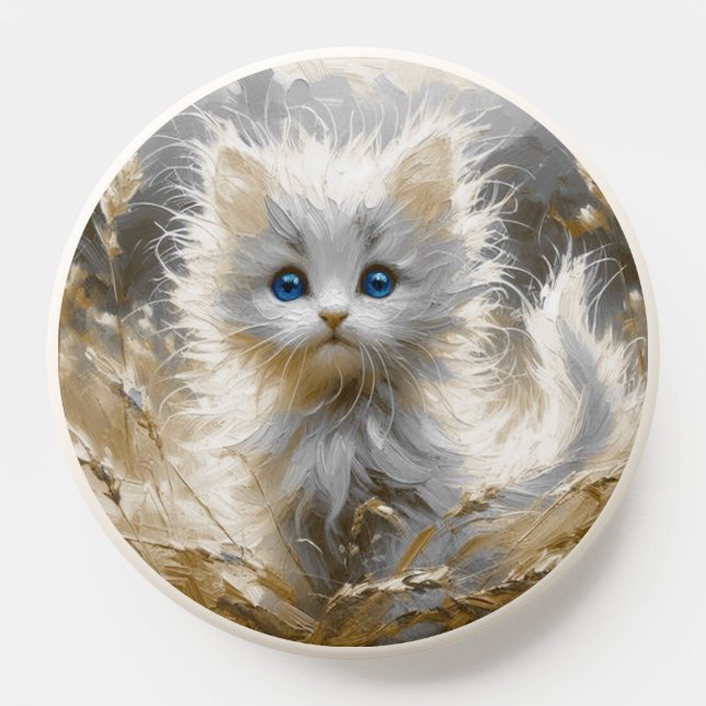 Precious White Kitten  PopSocket (Popsocket)