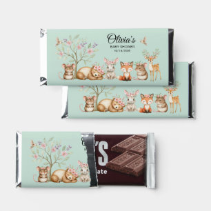 Precious Woodland Animals Baby Shower Hershey Bar Favors