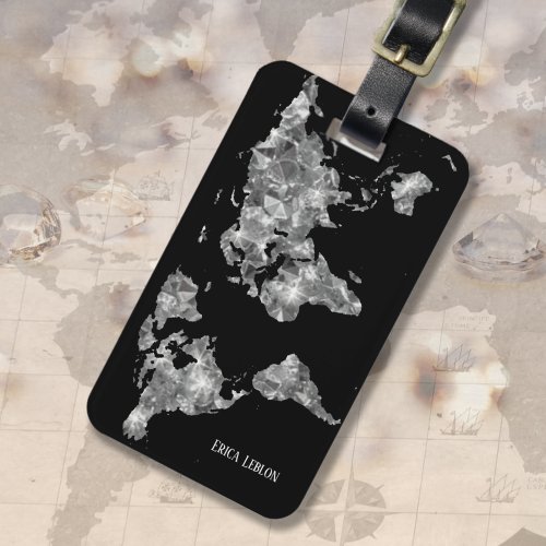 Precious World of Diamonds Luggage Tag