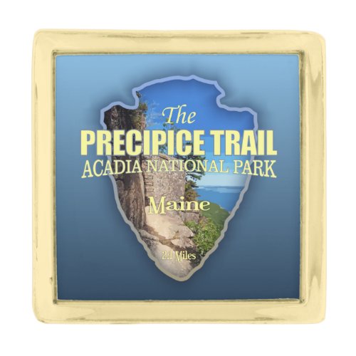 Precipice Trail arrowhead Gold Finish Lapel Pin