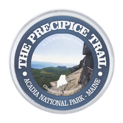 Precipice Trail Silver Finish Lapel Pin