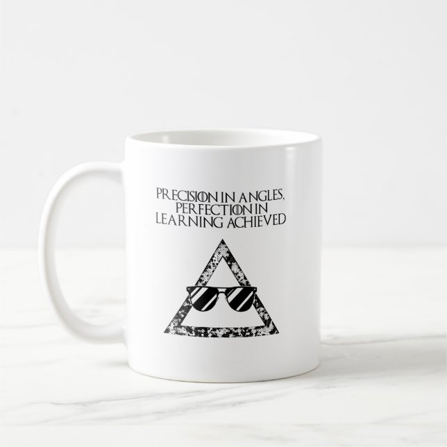 Precision Angles Perfection Learning Math Coffee Mug (Left)