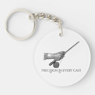 Precision In Every cast Keychain