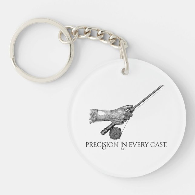 Precision In Every cast Keychain (Front)