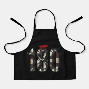 "Precision in Layers: The Art of Stacked Bullseyes Apron