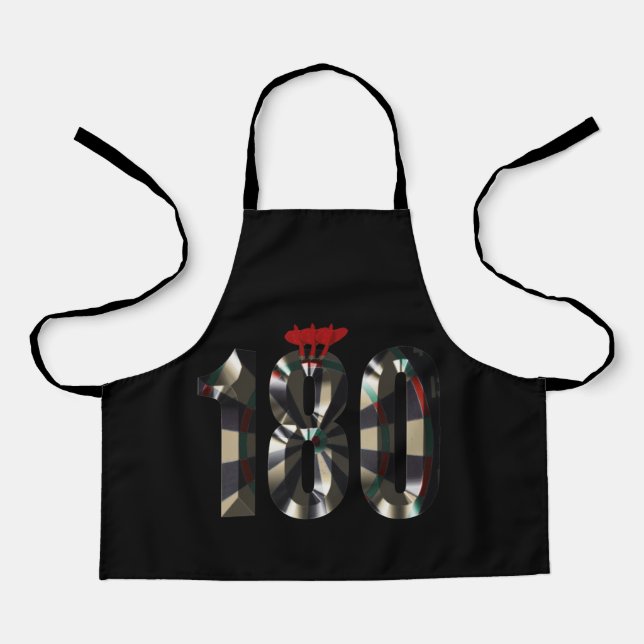 "Precision in Layers: The Art of Stacked Bullseyes Apron (Front)