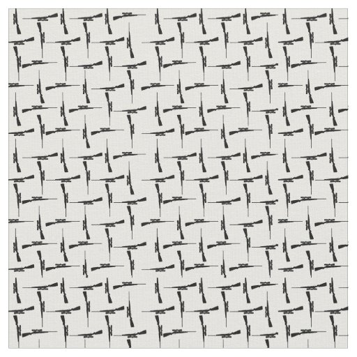 Precision Pursuit: Hunting Motif Black and White P Fabric