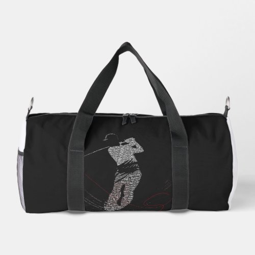 Precision Wins Quietly Golf Typography Motivationa Duffle Bag
