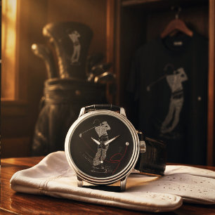 Precision Wins Quietly Golf Typography Motivationa Watch