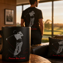 Precision Wins Quietly Golf Word Art
