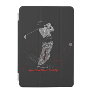 Precision Wins Quietly Golf Word Art iPad Mini Cover