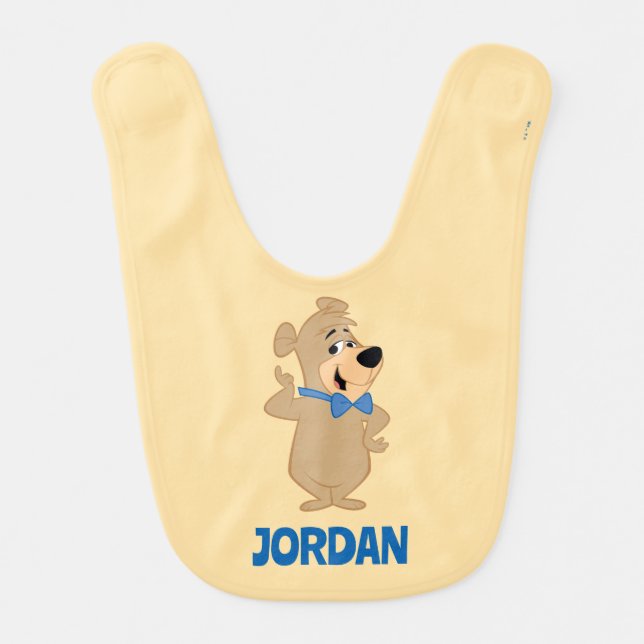 Precocious Boo-Boo Bear Baby Bib (Front)
