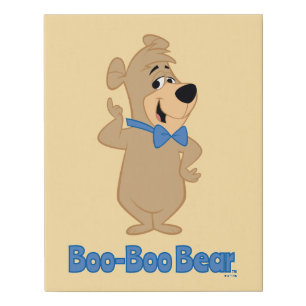 Precocious Boo-Boo Bear Faux Canvas Print