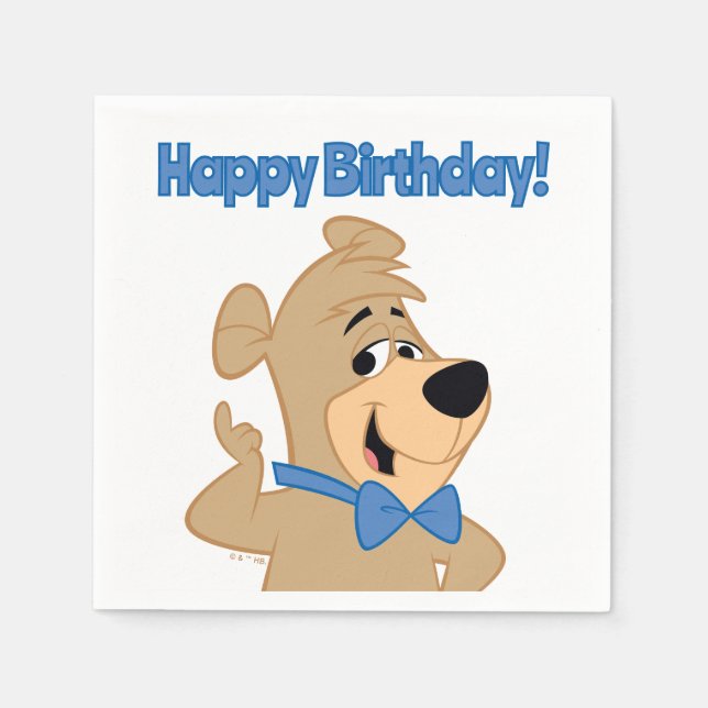 Precocious Boo-Boo Bear Napkins (Front)