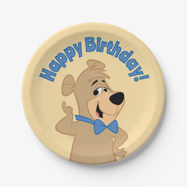 Precocious Boo-Boo Bear Paper Plates (Front)