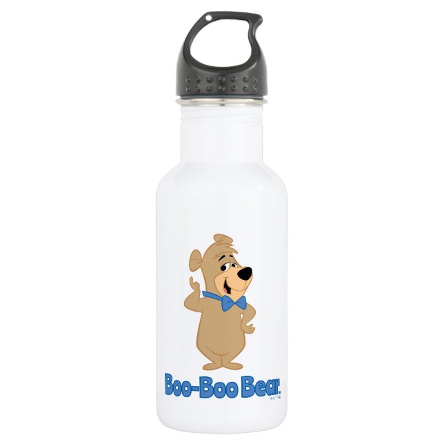 Precocious Boo-Boo Bear Stainless Steel Water Bottle (Front)