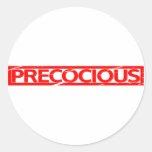 Precocious Stamp Classic Round Sticker