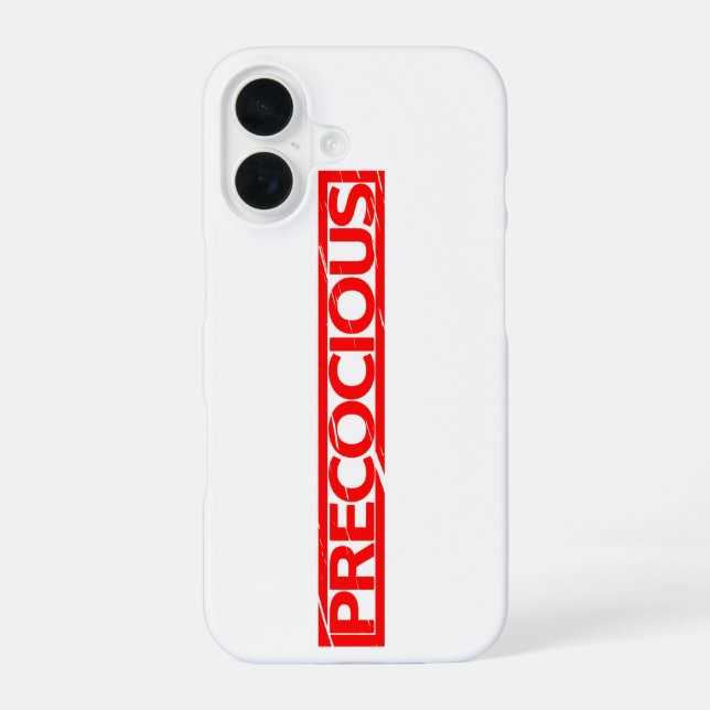 Precocious Stamp Iphone Case (Back)