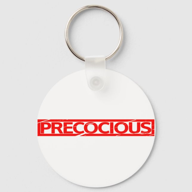 Precocious Stamp Keychain (Front)