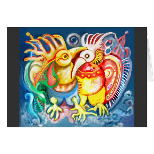 Precolumbian birds cards (Front Horizontal)