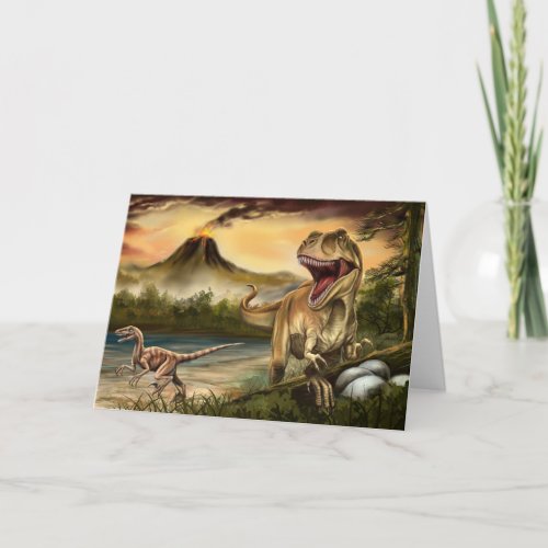 Predator Dinosaurs Greeting Card