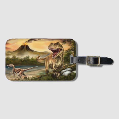 Predator Dinosaurs Luggage Tag