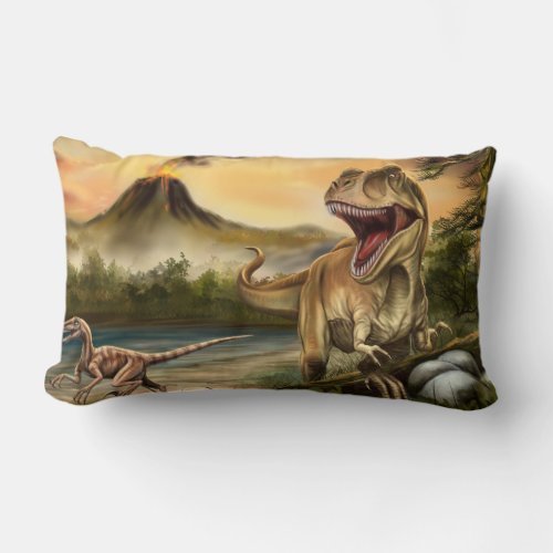 Predator Dinosaurs Lumbar Pillow