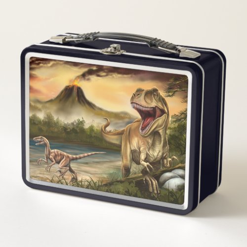 Predator Dinosaurs Metal Lunchbox