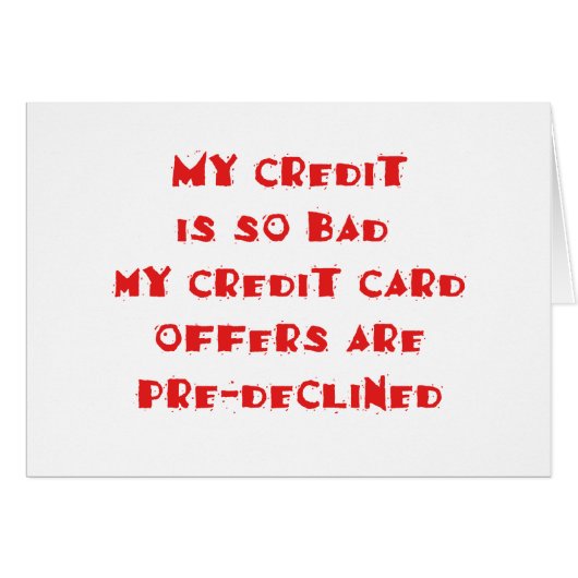 Predeclined Cards (Front Horizontal)
