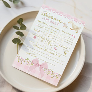 Predictions and Advice Silly Goose Pink Gingham