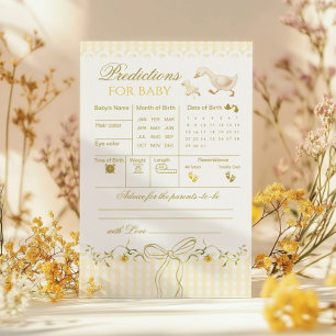 Predictions and Advice Silly Goose Yellow Gingham