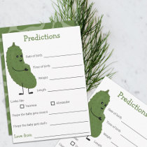 predictions for baby baby shower game  invitation