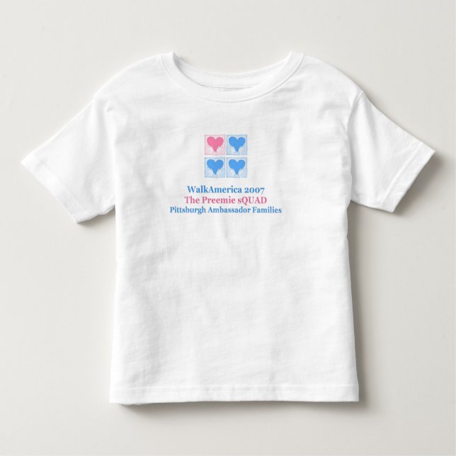 Preemie sQUAD toddler tee (Front)