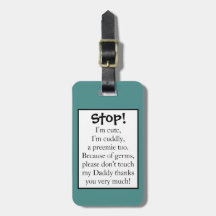 Preemie stroller tag double sided