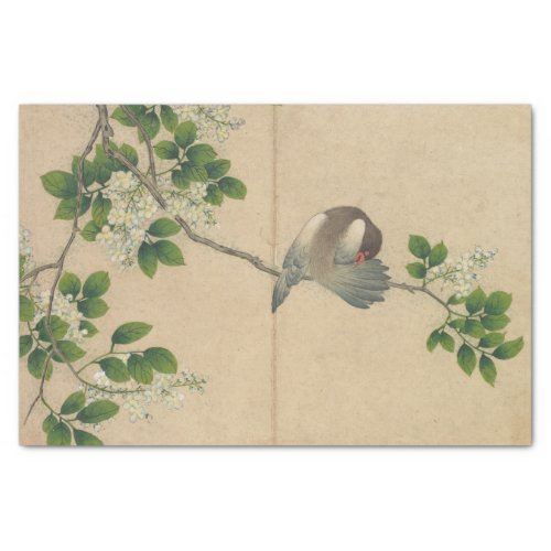 Preening Bird by Zhang Ruoai Tissue Paper