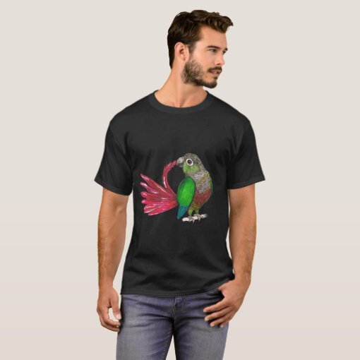 Preening green-cheeked-conure T-Shirt | Zazzle