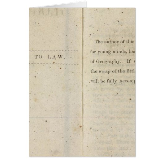 Preface Geographical reader for Dixie children Cards (Front)