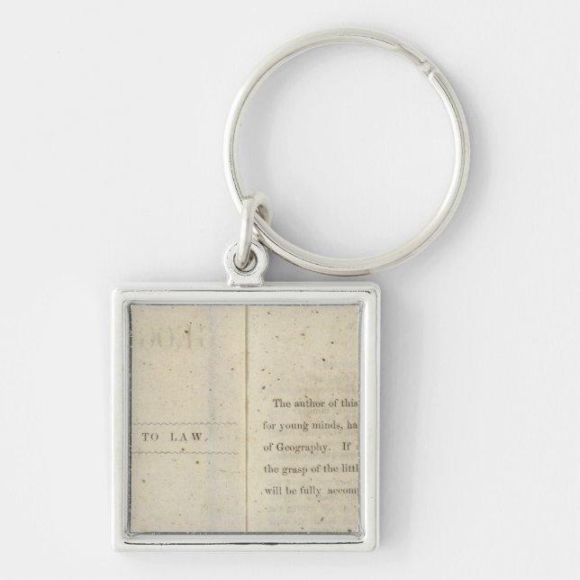Preface Geographical reader for Dixie children Keychain (Front)